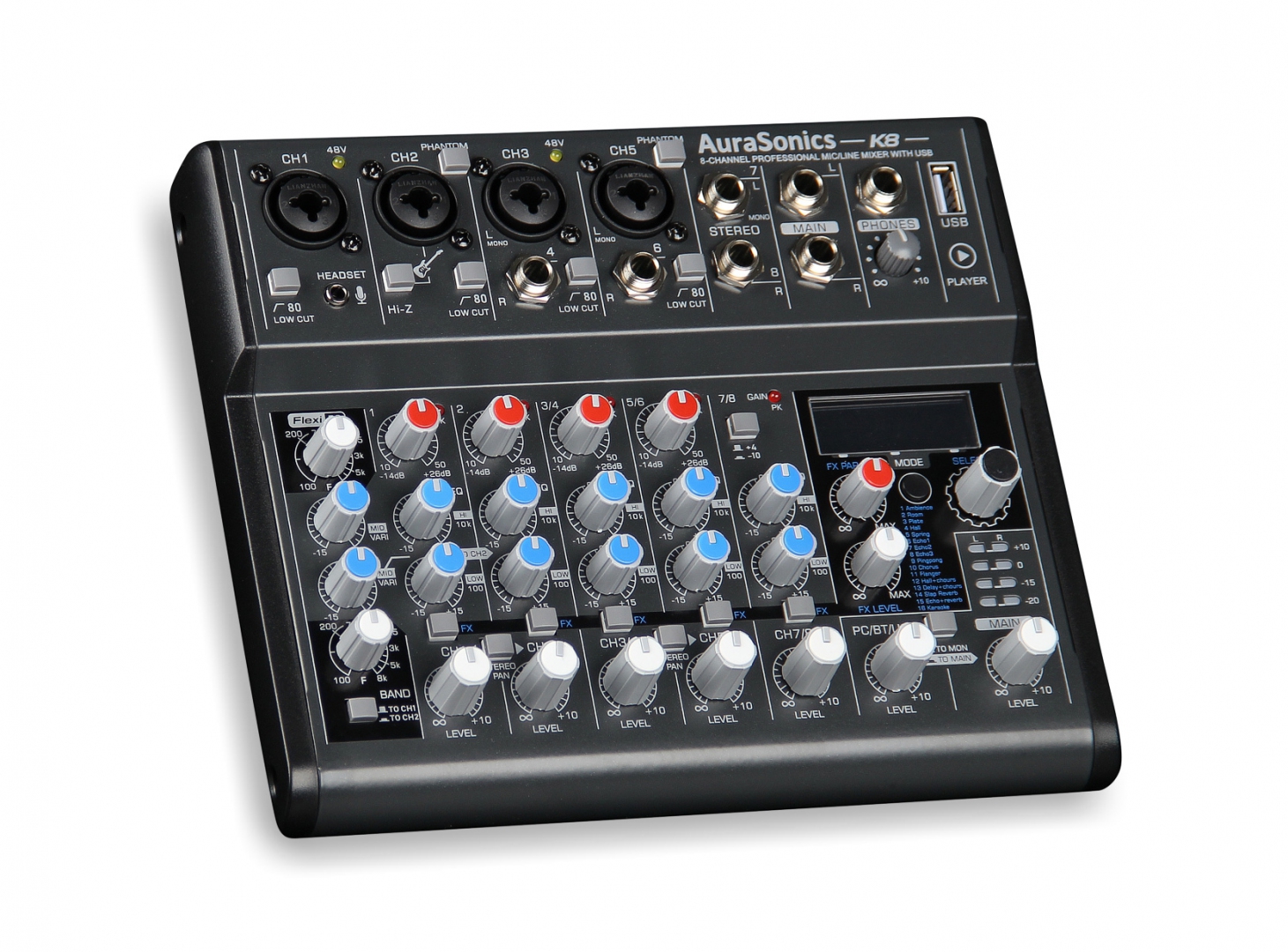 AuraSonics K8 компактный микшерный пульт в Северной Осетии