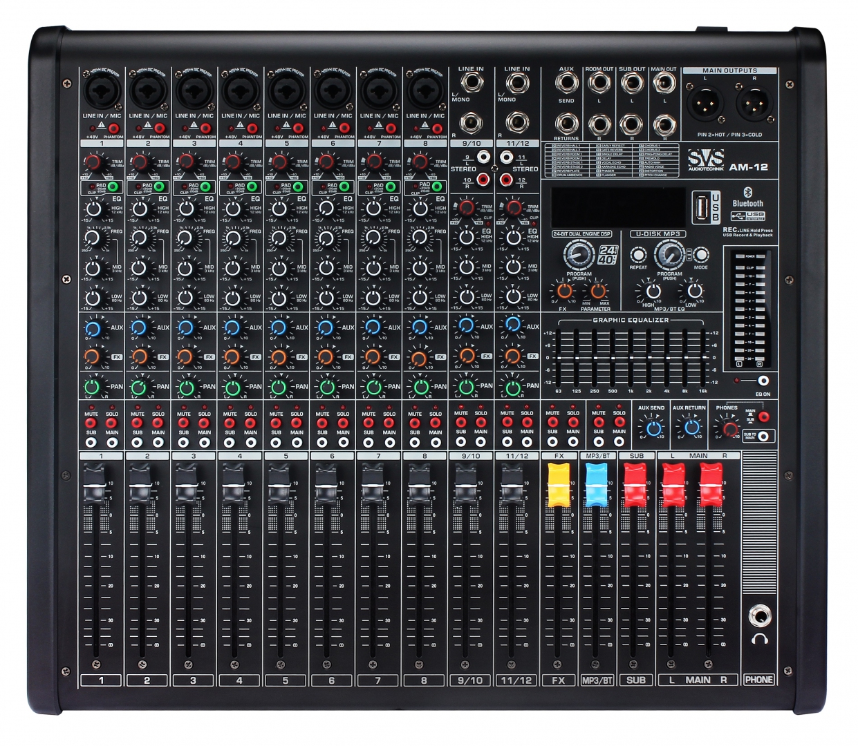 SVS Audiotechnik mixers AM-12 Микшерный пульт аналоговый, 12-канальный в Северной Осетии